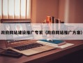 政府网站建设推广专家（政府网站推广方案）