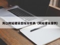 海口网站建设目标分析表（网站建设案例）